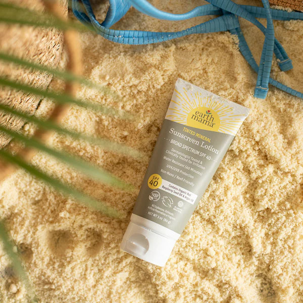 Tinted Mineral Sunscreen Lotion SPF 40 can double as foundation, BB cream, tinted moisturizer, concealer, contour, and even a bronzer