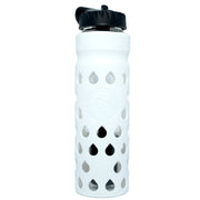 Epic Escape Glass Bottle with Filter 32 oz White