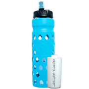 Blue Epic Escape Glass Bottle with Filter 