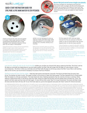 Quick start guide for Epic Pure Water Filter Replacement