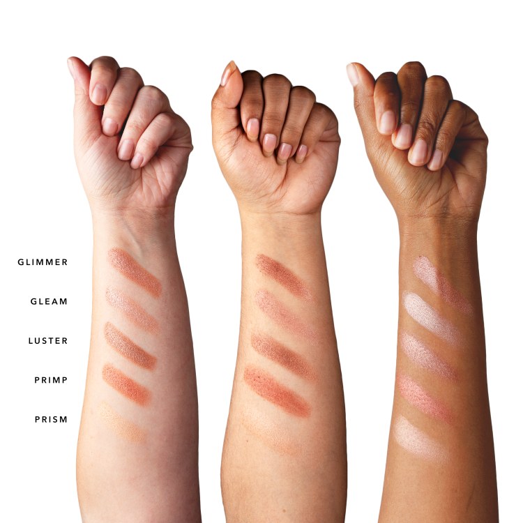 100% Pure Fruit Pigmented® Rose Gold Palette Swatches on Different Arm