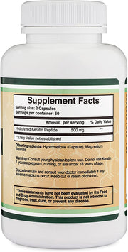 Double Wood Keratin Supplement Facts