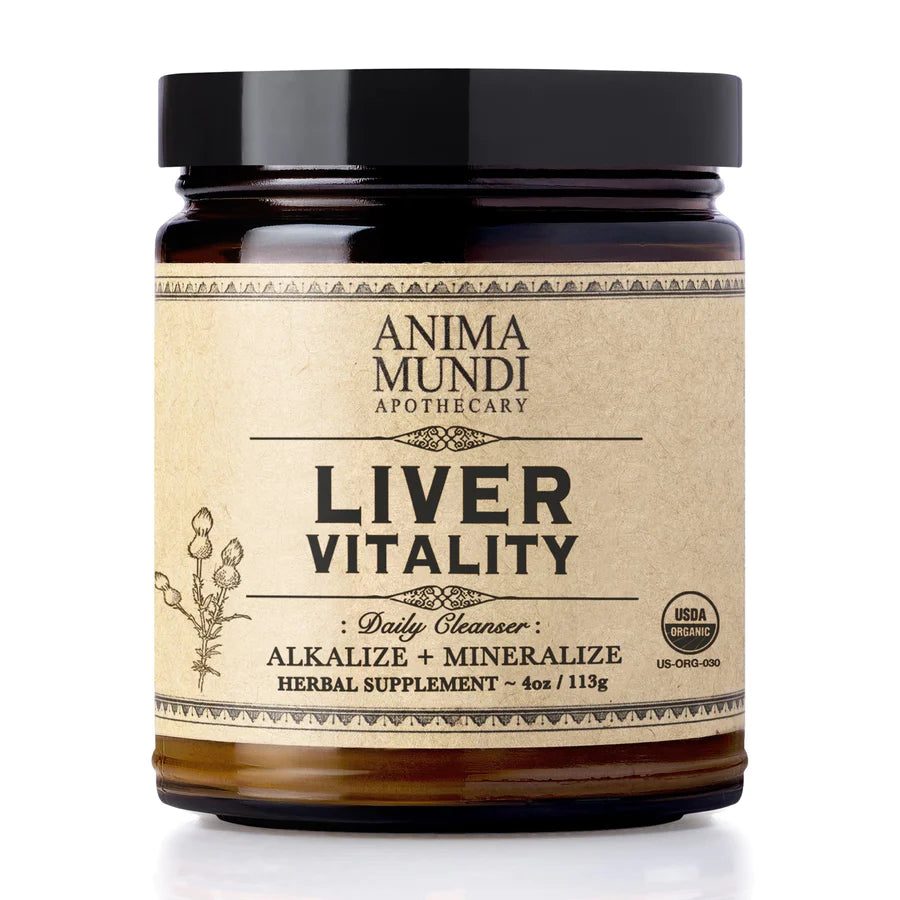 Anima Mundi Liver Vitality Herbal Supplement 4 oz jar