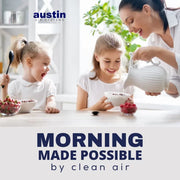 Morning made possible by clean air. Austin Air Systems - The Bedroom Machine
