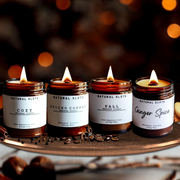 Natural Sloth Fall Scented Variety Beeswax Candles