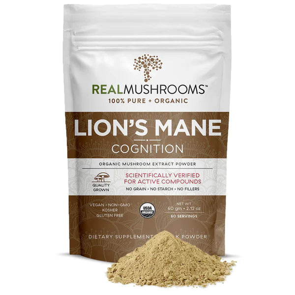 ORGANIC LIONS MANE MUSHROOM POWDER