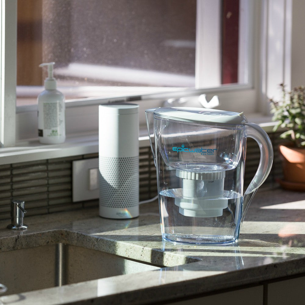 Epic Water Filter Pitcher on Counter
