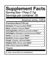 Anima Mundi QI ENERG Supplement Facts