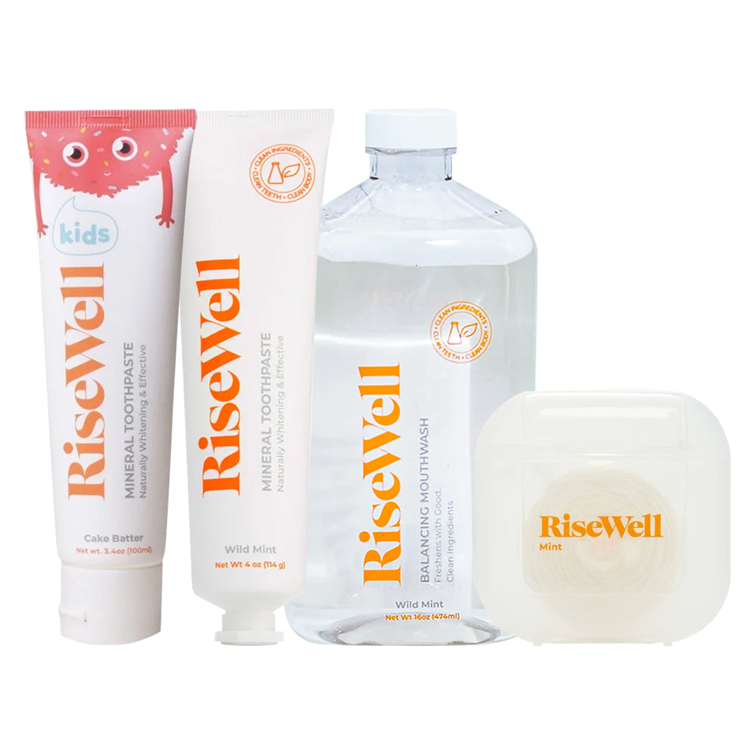 RiseWell Fluoride-Free Oral Care Family Bundle