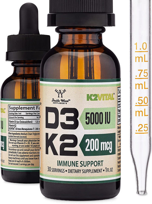 Double Wood - Vitamin D3 + K2 Liquid Drops