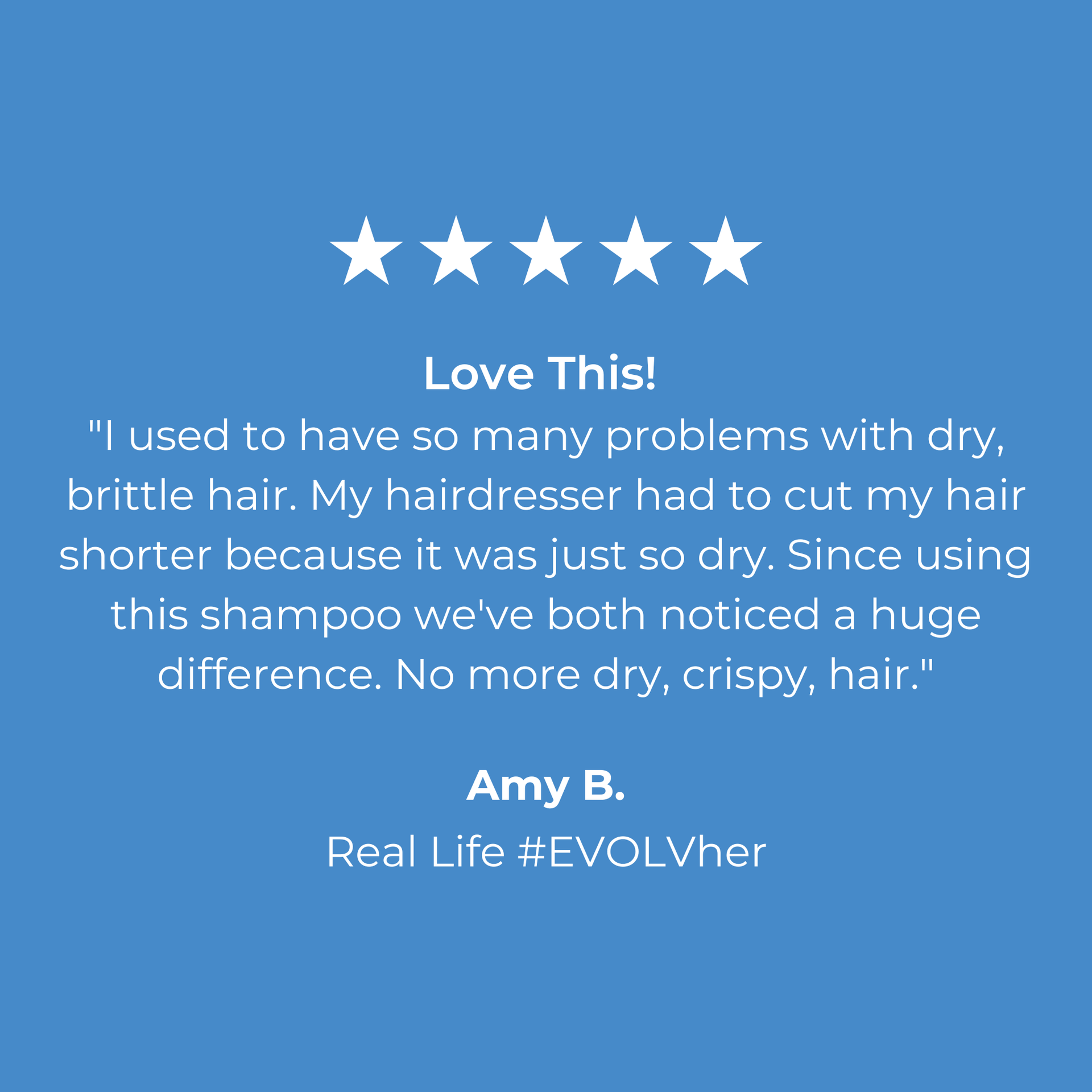 5 Star review of EVOLVh SmartCurl Shampoo & Conditioner Duo