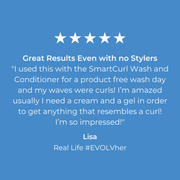 5 Star customer review of EVOLVh SmartCurl Leave-In For Hydrated Curls