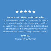 5 Star customer review of EVOLVh SuperCurl Defining Cream