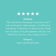 Evolvh UltraFlex Hairspray Customer Review