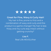 5 star customer review EVOLVh WonderBalm Magic for Curls