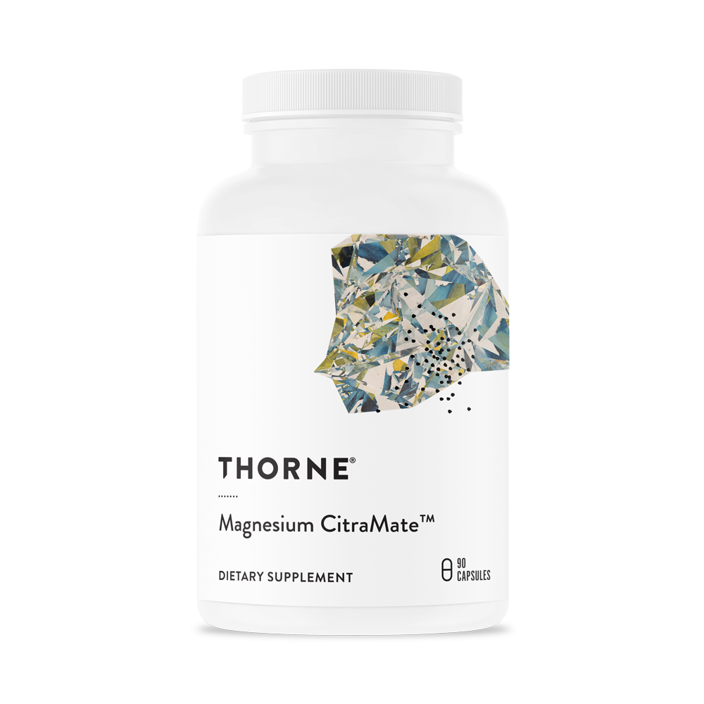 Thorne Magnesium CitraMate supports smooth and skeletal muscle