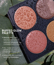 Buffed Glow Palette Combination - Fitglow Beauty MULTI-USE CERAMIDE CREAM LIP + CHEEK PALETTE