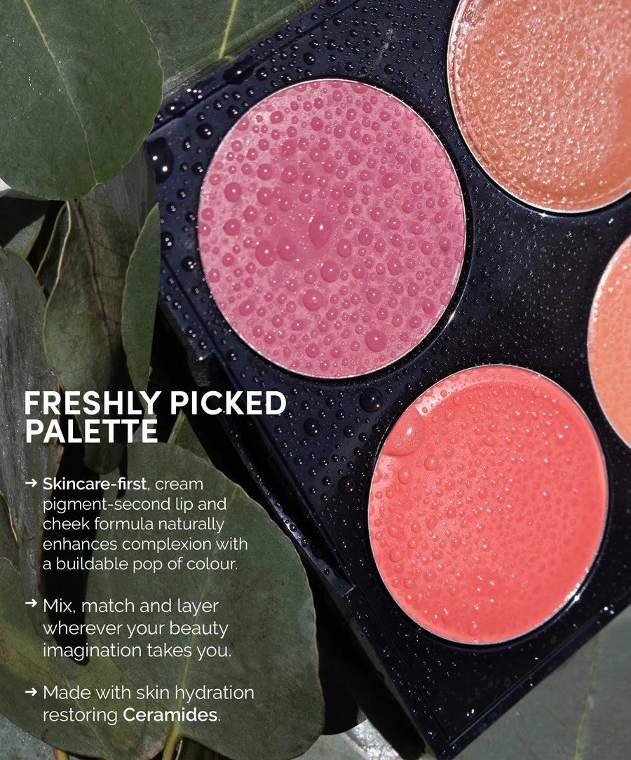 Freshly Picked Palette Combination - Fitglow Beauty MULTI-USE CERAMIDE CREAM LIP + CHEEK PALETTE