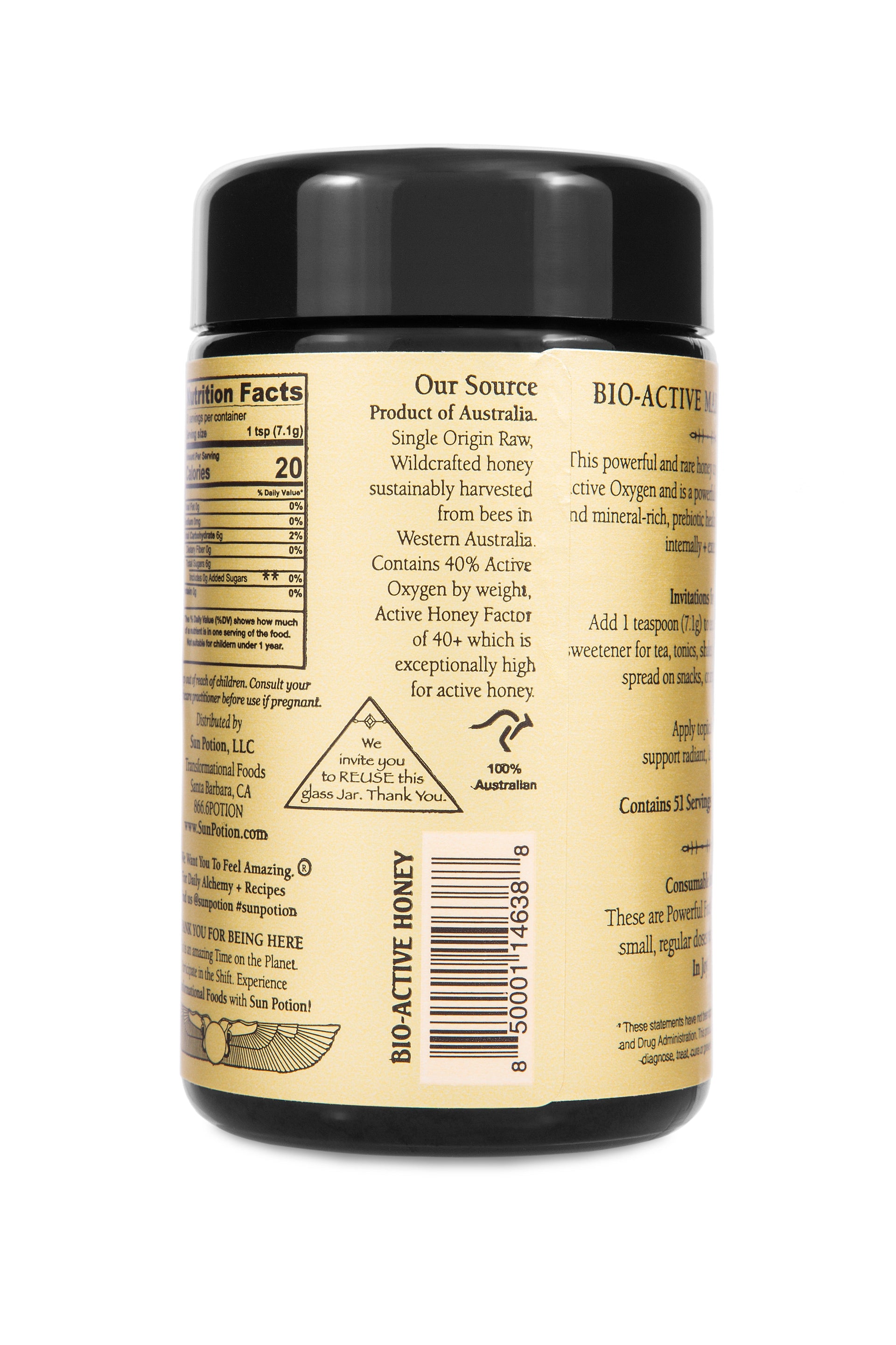 Sun Potion Bio-Active Honey Sourced from Australia