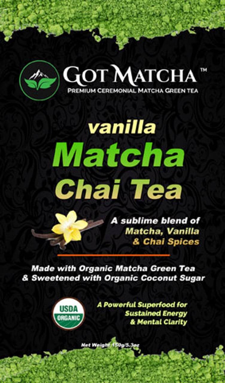 Got Matcha Vanilla Matcha Chai Tea 150g