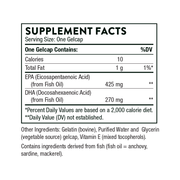 Thorne Super EPA - NSF Certified for Sport Supplement Facts